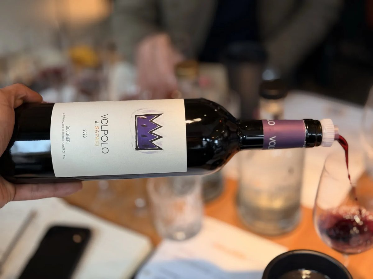 Sapaio from Bolgheri being poured at La Grande Bellezza in Amsterdam
