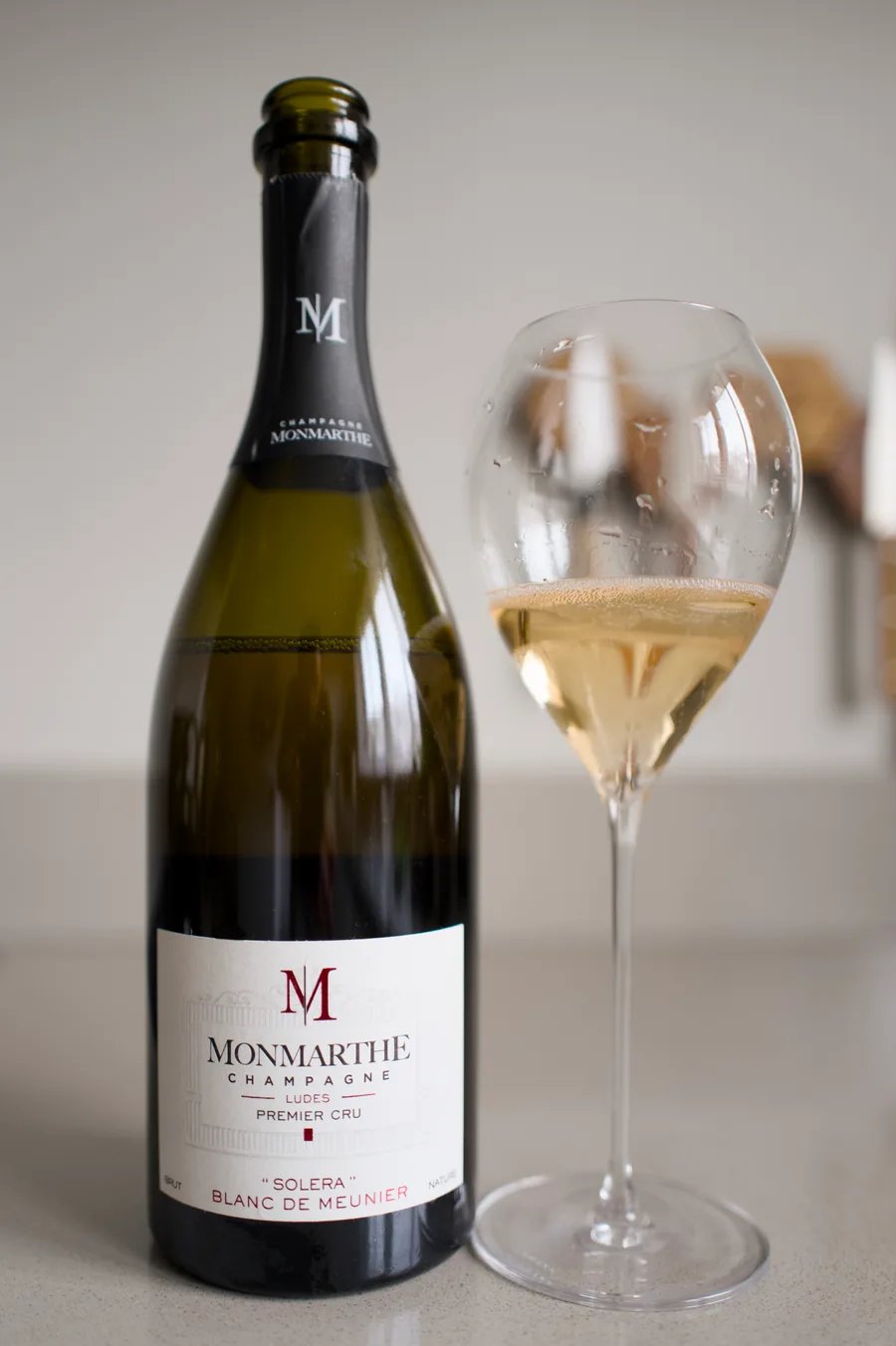 Bottle of Champagne Monmarthe Solera Blanc de Meunier