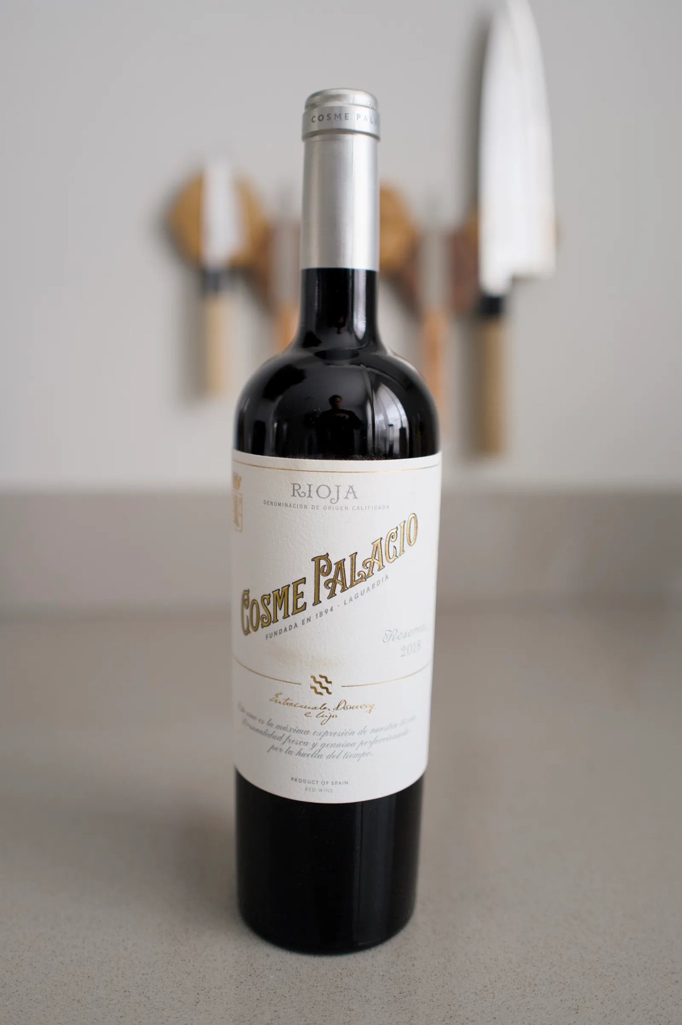Bottle of Cosme Palacio Crianza Rioja