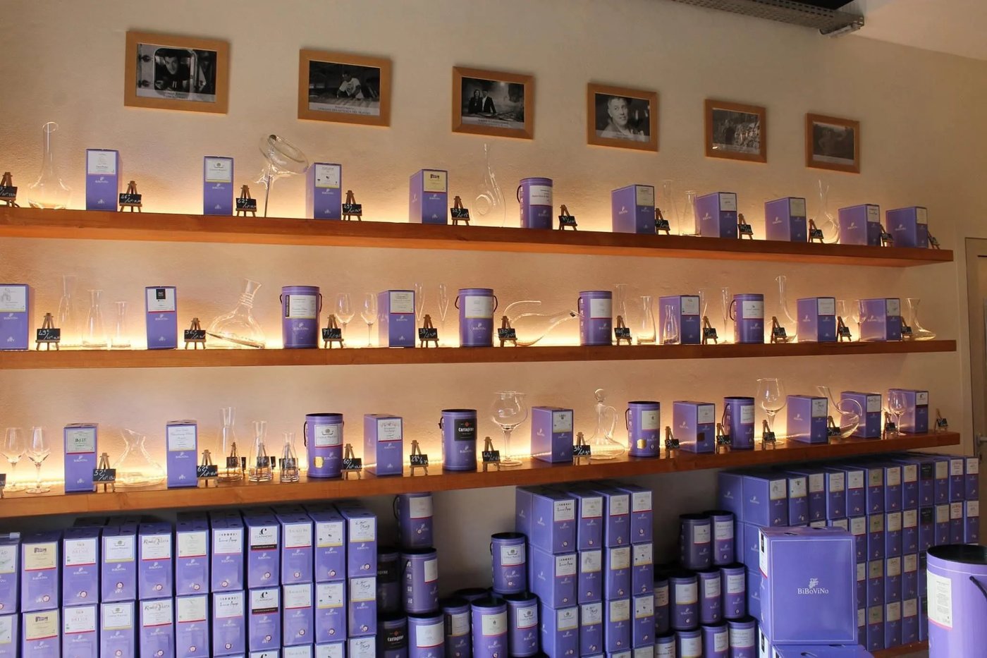 Boxes of BiboVino sustainable wines in eco-friendly packaging