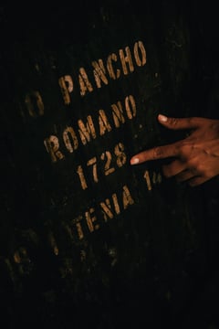 Ancient sherry barrel at González Byass cellar