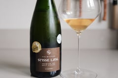 Bottle of Suisse Laval Brut Nature champagne, France