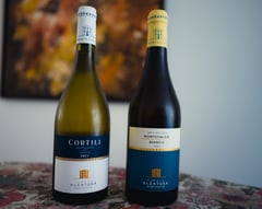 Bottle of Tenuta Alzatura Trebbiano Spoletino organic wine from Umbria