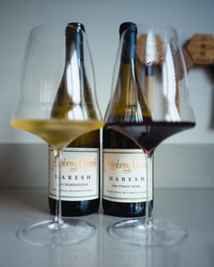 Multiple bottles of Arterberry Maresh wine from the Dundee Hills, Oregon