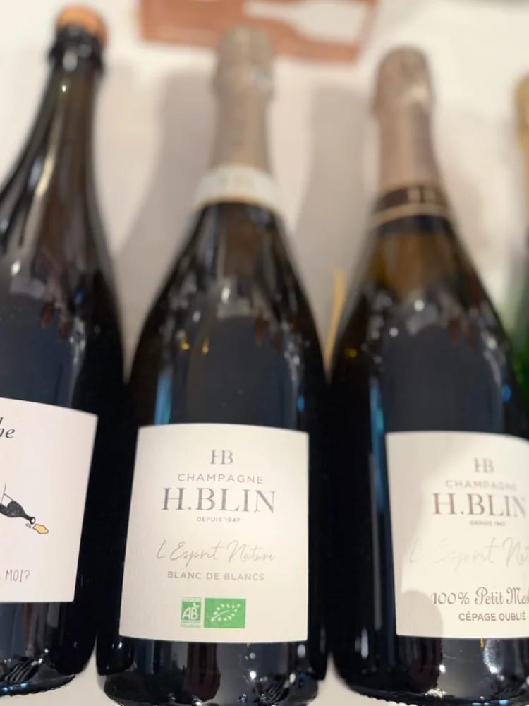 H.Blin L'Esprit Nature Blanc de Blancs Bio op de Dis Donc-tafel