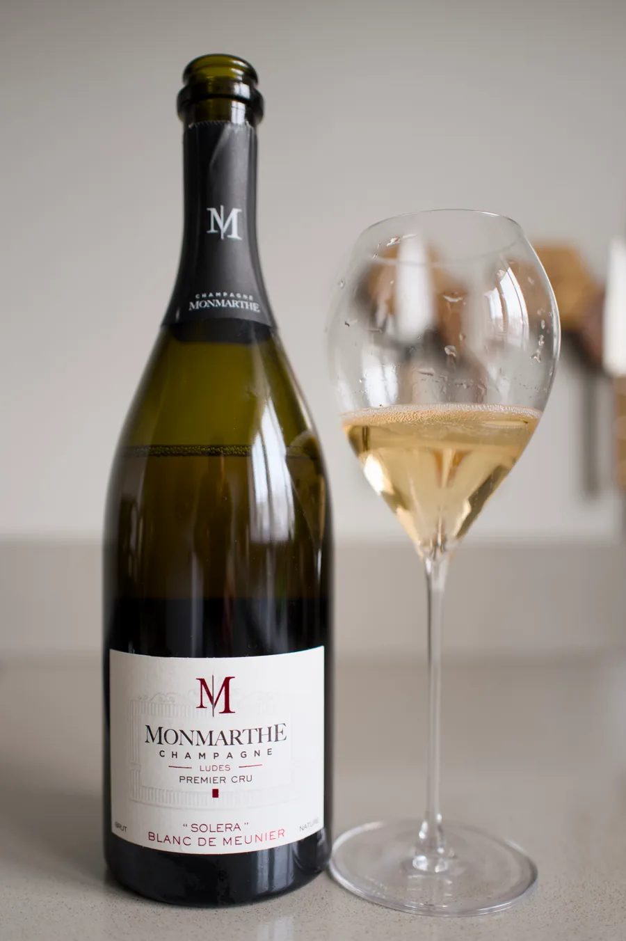 Fles Champagne Monmarthe Solera Blanc de Meunier