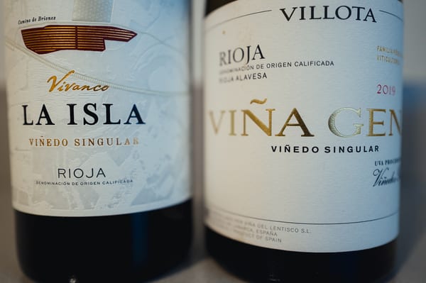 Spaanse single-vineyard wijngaard met oude stokken
